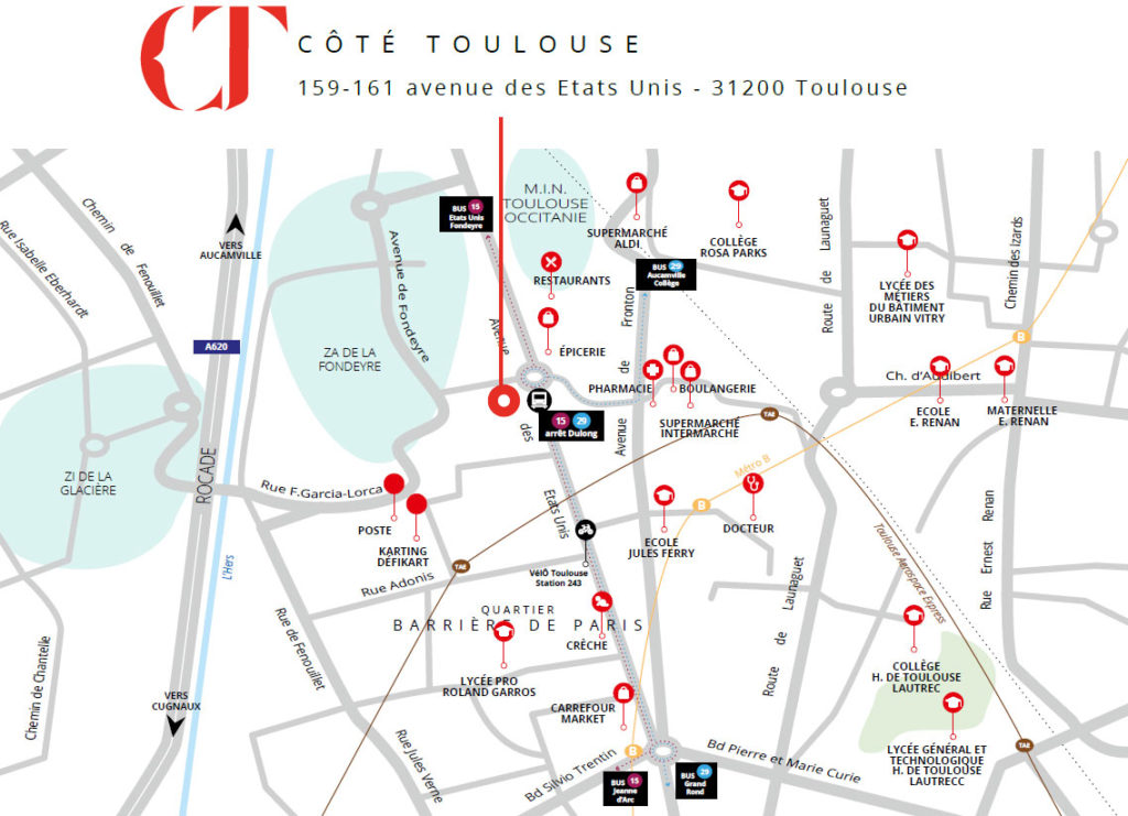 plan Résidence Côté Toulouse